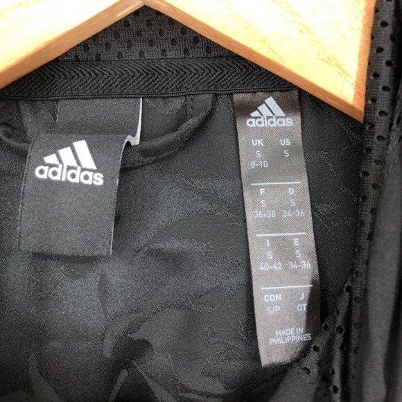 Adidas Womens Pullover Half Zip Track Jacket Size Small Black Shell Hoodie - Picture 6 of 16